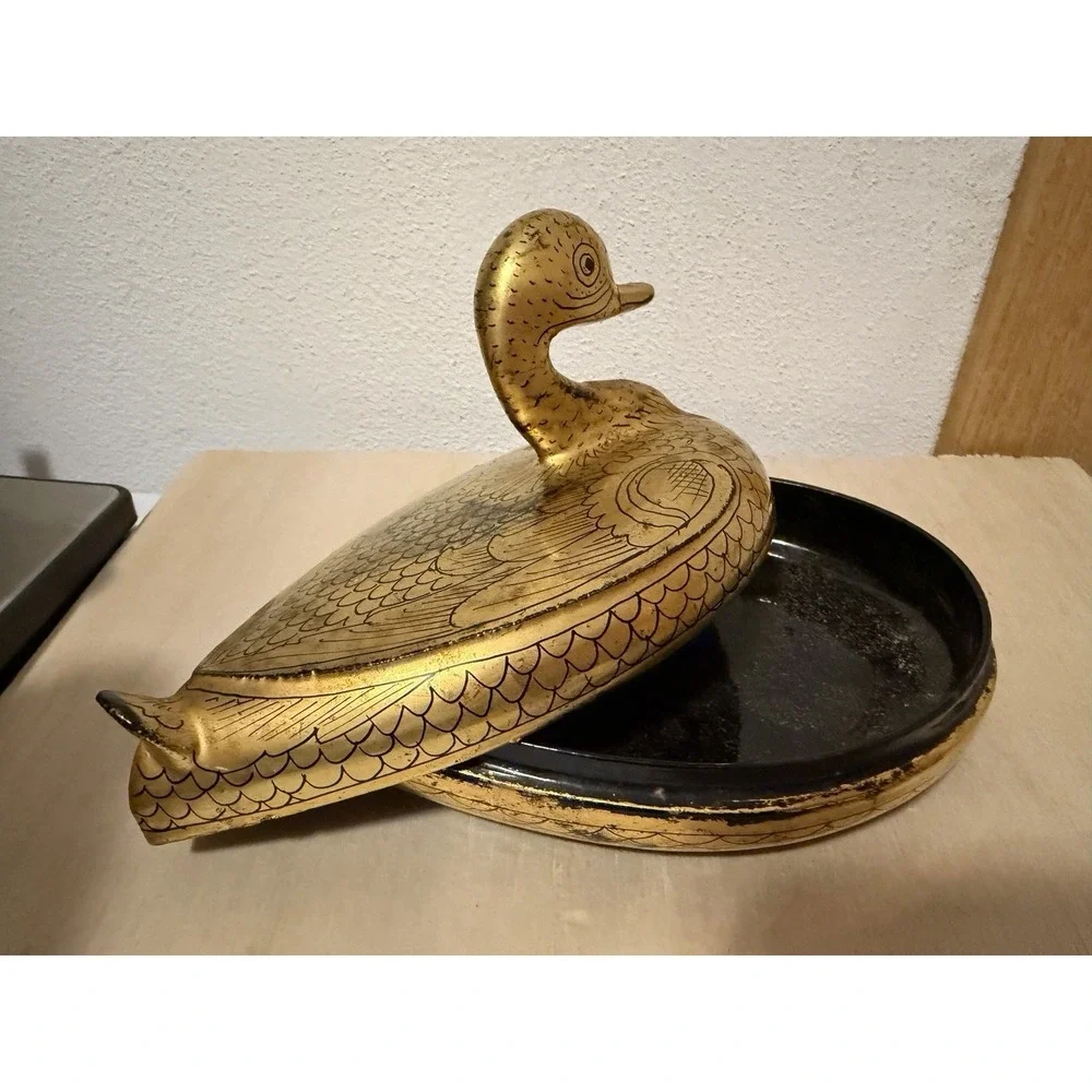 vintage lacquerware trinket boxes Ducks And Box